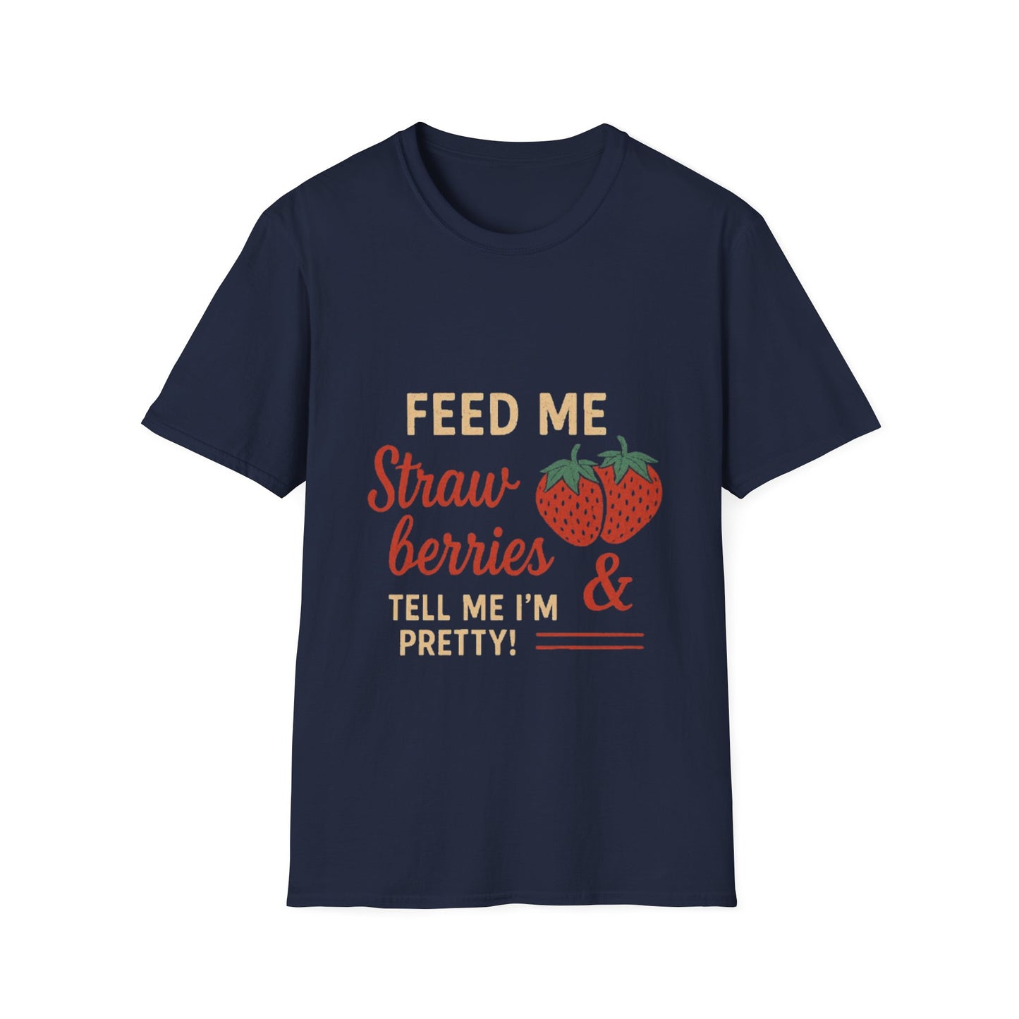 Cute Strawberry Graphic T-Shirt, Funny Gift, Summer Fashion, Foodie Tee, Unisex Shirt for Fruit Lovers