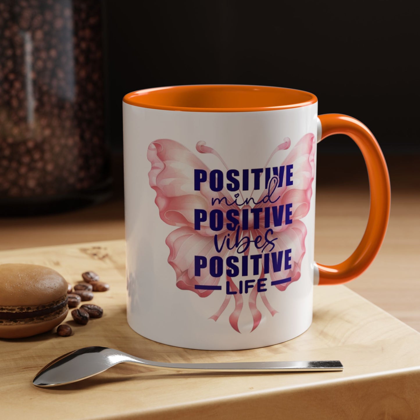 Positive Vibes Coffee Mug, Inspirational Mug, Motivational Mug for Home Office, Gift for Friends, Encouragement Cup, Positive Mind Decor