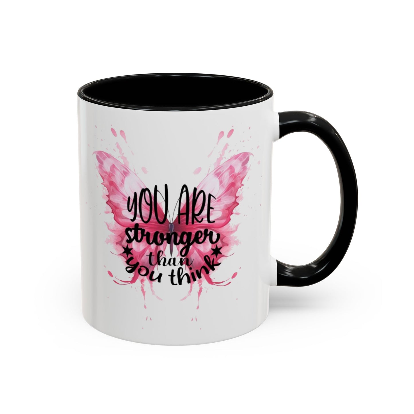 Inspirational Butterfly Coffee Mug, Empowerment Gift, Motivational Drinkware, Self-Care Mug, Butterfly Decor, Pink Mug