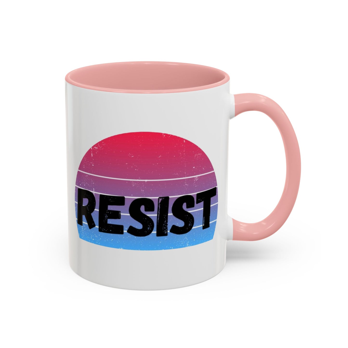 Colorful Resist Coffee Mug, Motivational Mug for Empowerment, Perfect Gift for Activists, Inspirational Kitchenware, 11oz 15oz
