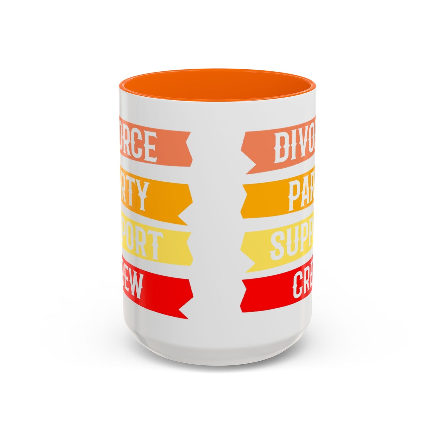 Divorce Party Coffee Mug, Fun Support Crew Mug, Gift for Friends, Celebrate Healing, Offset Accent Mug