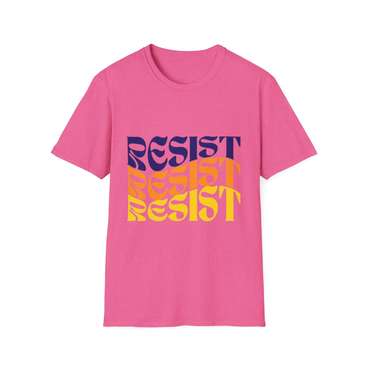 Unisex Softstyle T-Shirt - Bold 'RESIST' Graphic Tee for Activism and Empowerment